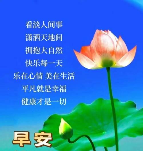 早安暖心问候语