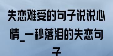 流淌的泪水，撕裂的心灵，还有那无法忘却的人（流淌的泪水）